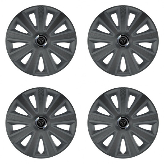 Poklice pro Peugeot (nové logo) 14 Aviator carbon RC grafite