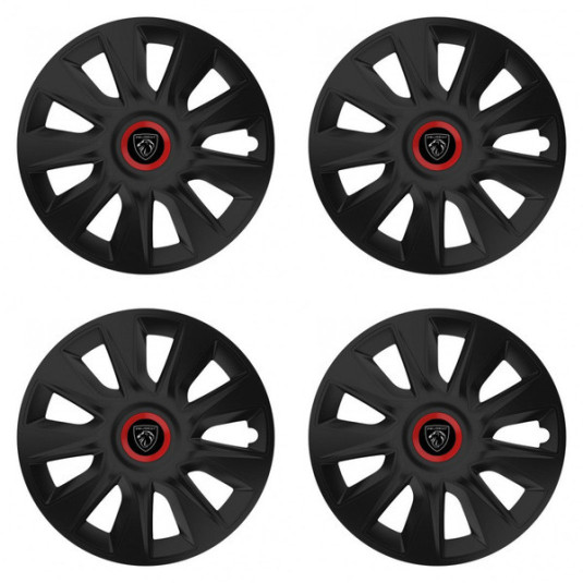 Poklice pro Peugeot (nové logo) 14 STRATOS RR black