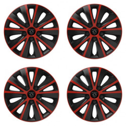 Poklice pro Peugeot (nové logo) 14 RAPIDE red and black