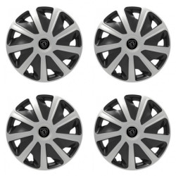 Poklice pro Peugeot (nové logo) pre dodávky 15 Craft silver and black