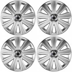 Poklice pro Peugeot (nové logo) 16 Aviator carbon RC 16 silver