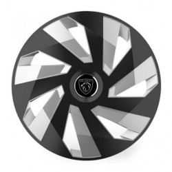 Poklice pro Peugeot (nové logo) 16 Vector RC black and silver