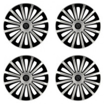 Poklice pro Peugeot (nové logo) 16 TREND silver and black