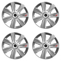 Poklice pro Peugeot (nové logo) 16 GTX CARBON silver