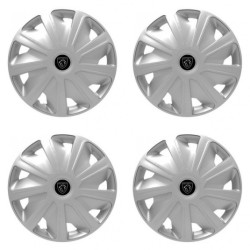 Poklice pro Peugeot (nové logo) pre dodávky 16 Craft silver