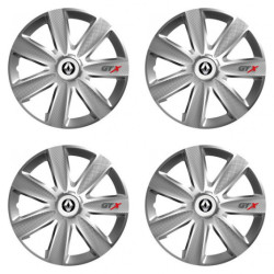 Poklice pro Renault (staršie logo) 14 GTX CARBON silver