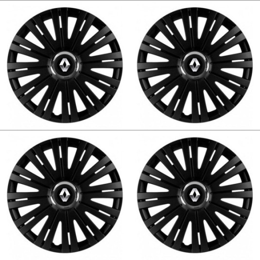 Poklice pro Renault (staršie logo) 14 ACTIVE RC BLACK