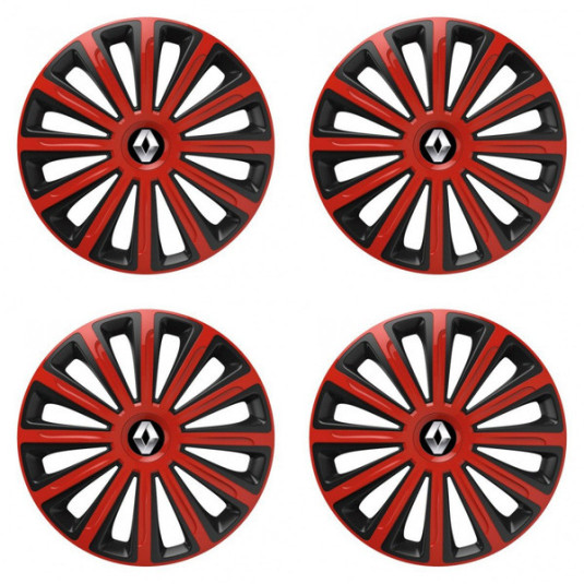 Poklice pro Renault (staršie logo) 15 TREND red and black