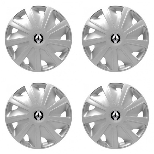 Poklice pro Renault (staršie logo) pre dodávky 15 Craft silver