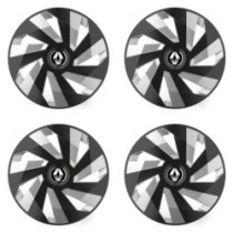 Poklice pro Renault (staršie logo) 16 Vector RC black and silver