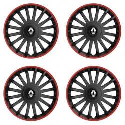 Poklice pro Renault (staršie logo) 16 CRYSTAL RO black