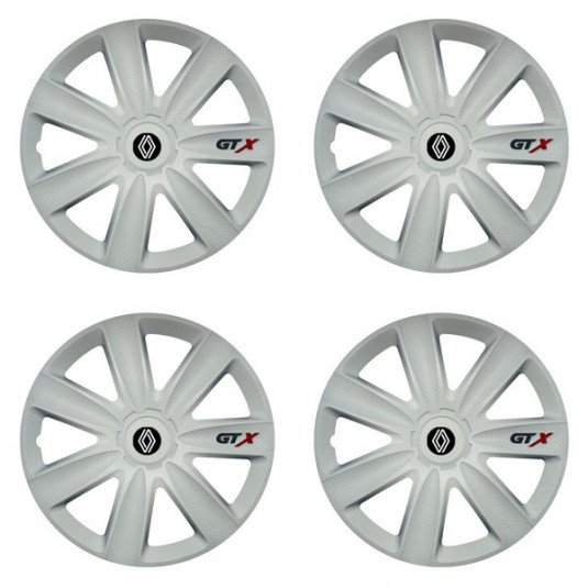 Poklice pro Renault (nové logo) 14 GTX carbon white
