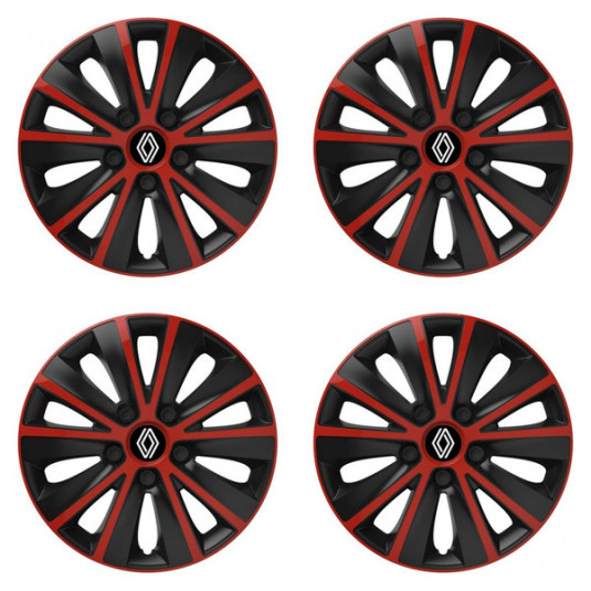 Poklice pro Renault (nové logo) 14 RAPIDE red and black
