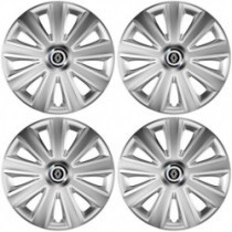 Poklice pro Renault (nové logo) 15 Aviator carbon silver