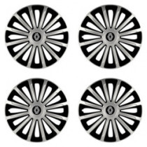 Poklice pro Renault (nové logo) 15 TREND silver and black