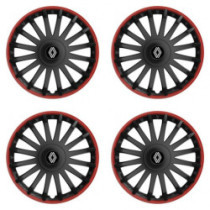 Poklice pro Renault (nové logo) 15 CRYSTAL RO black