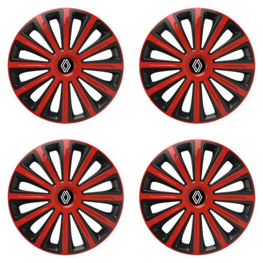 Poklice pro Renault (nové logo) 16 TREND red and black