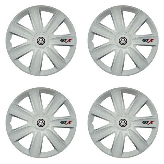 Poklice pro VW (černé) 14 GTX carbon white