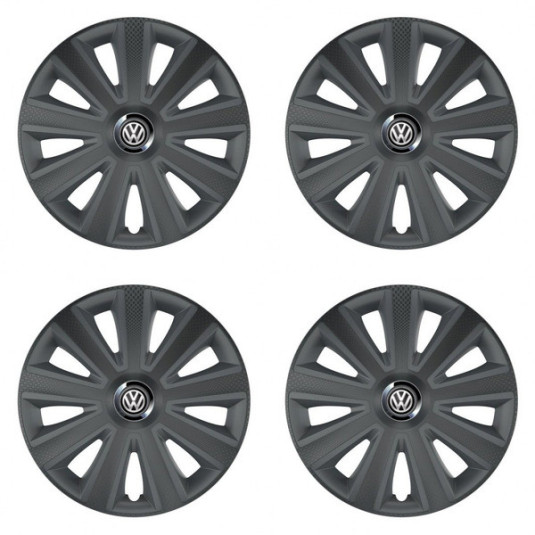 Poklice pro VW (černé) 14 Aviator carbon RC grafite