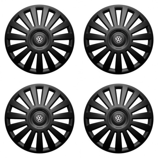 Poklice pro VW (černé) 15 Luxury black