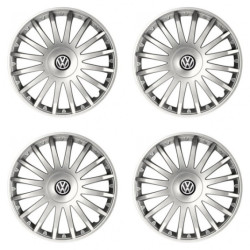 Poklice pro VW (černé) 15 CRYSTAL silver