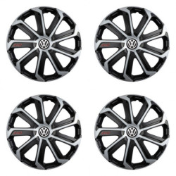 Poklice pro VW (černé) 16 Evo black&silver