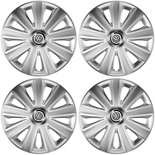 Poklice pro VW (černé) 16 Aviator carbon RC 16 silver