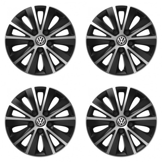 Poklice pro VW (černé) 16 RAPIDE silver and black