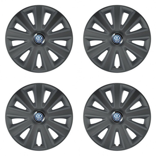Poklice pro VW (modré) 14 Aviator carbon RC grafite