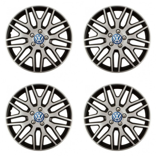 Poklice pro VW (modré) 14 Dakar NC silver and black