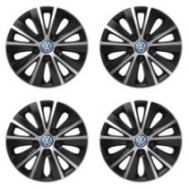 Poklice pro VW (modré) 14 RAPIDE silver and black