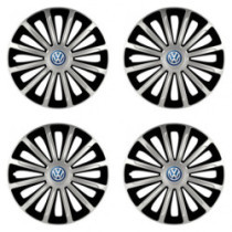 Poklice pro VW (modré) 15 TREND silver and black