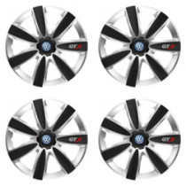Poklice pro VW (modré) 15 GTX CARBON silver/black