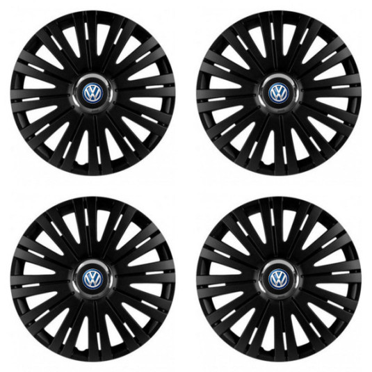 Poklice pro VW (modré) 15 ACTIVE RC BLACK