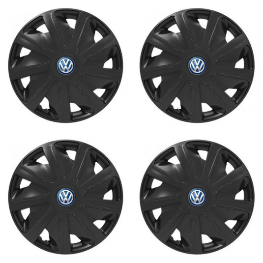 Poklice pro VW (modré) pre dodávky 15 Craft black