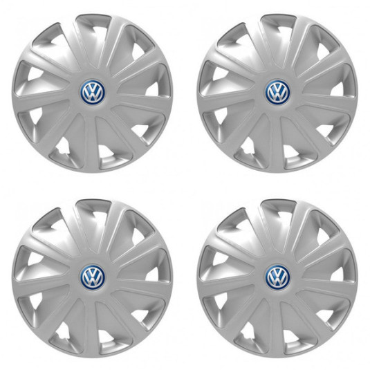 Poklice pro VW (modré) pre dodávky 15 Craft silver