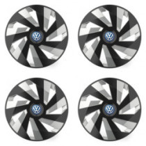 Poklice pro VW (modré) 16 Vector RC black and silver