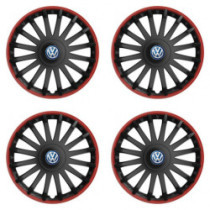 Poklice pro VW (modré) 16 CRYSTAL RO black