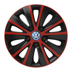 Poklice pro VW (modré) 16 RAPIDE red and black