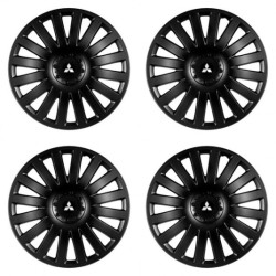 Poklice pro Mitsubishi (stříbrné) 14 Smart black