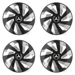 Poklice pro Mitsubishi (stříbrné) 14 Vector RC black and silver