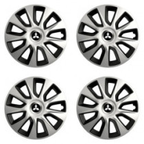 Poklice pro Mitsubishi (stříbrné) 14 STRATOS double colour