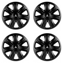 Poklice pro Mitsubishi (stříbrné) 14 COMFORT BLACK