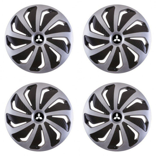 Poklice pro Mitsubishi (stříbrné) 15 WIND SB