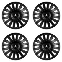 Poklice pro Mitsubishi (stříbrné) 15 Smart black