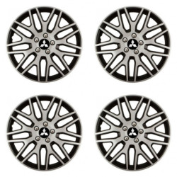 Poklice pro Mitsubishi (stříbrné) 15 Dakar NC silver and black