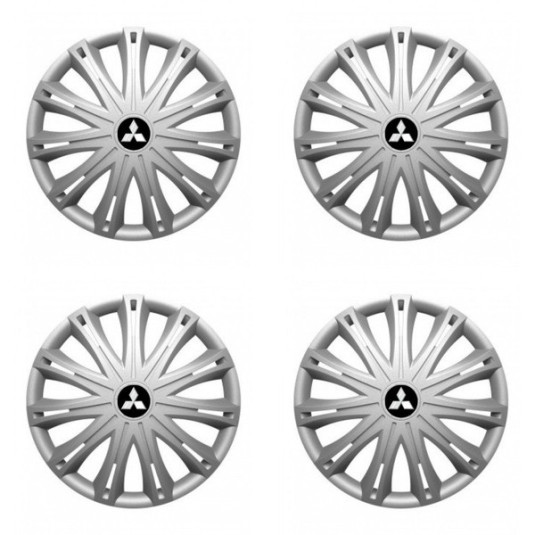 Poklice pro Mitsubishi (stříbrné) 15 SPARK