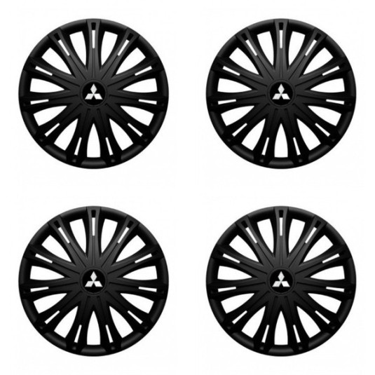 Poklice pro Mitsubishi (stříbrné) 15 SPARK BLACK