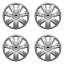 Poklice pro Mitsubishi (stříbrné) 15 COMFORT