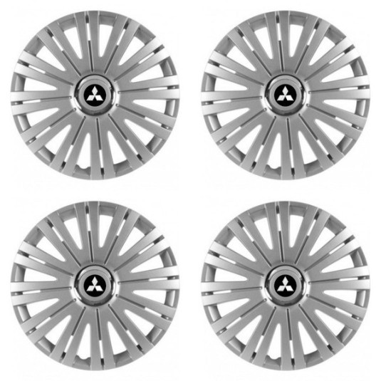 Poklice pro Mitsubishi (stříbrné) 15 ACTIVE RC